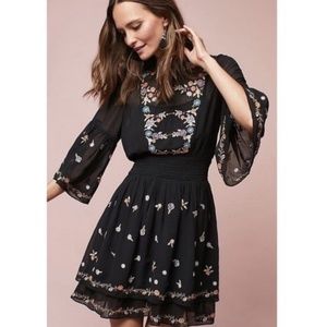 Maeve Anfisa Embroidered Anthropology Dress Size10